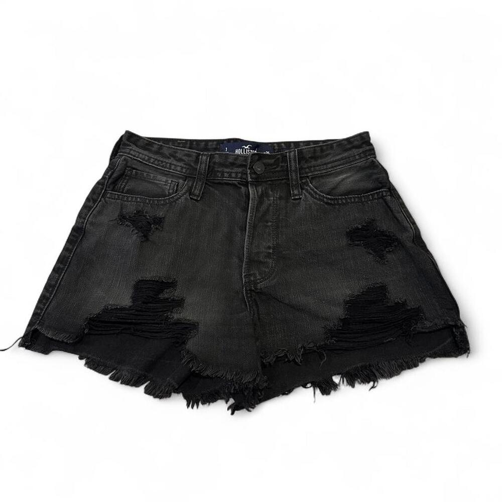 vintage Hollister black denim shorts Size 25